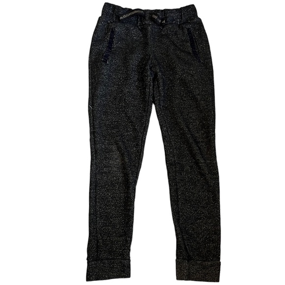 Cat & Jack Two Pair Dressier Sweatpants Black & Gold 7/8 - Picture 5 of 9
